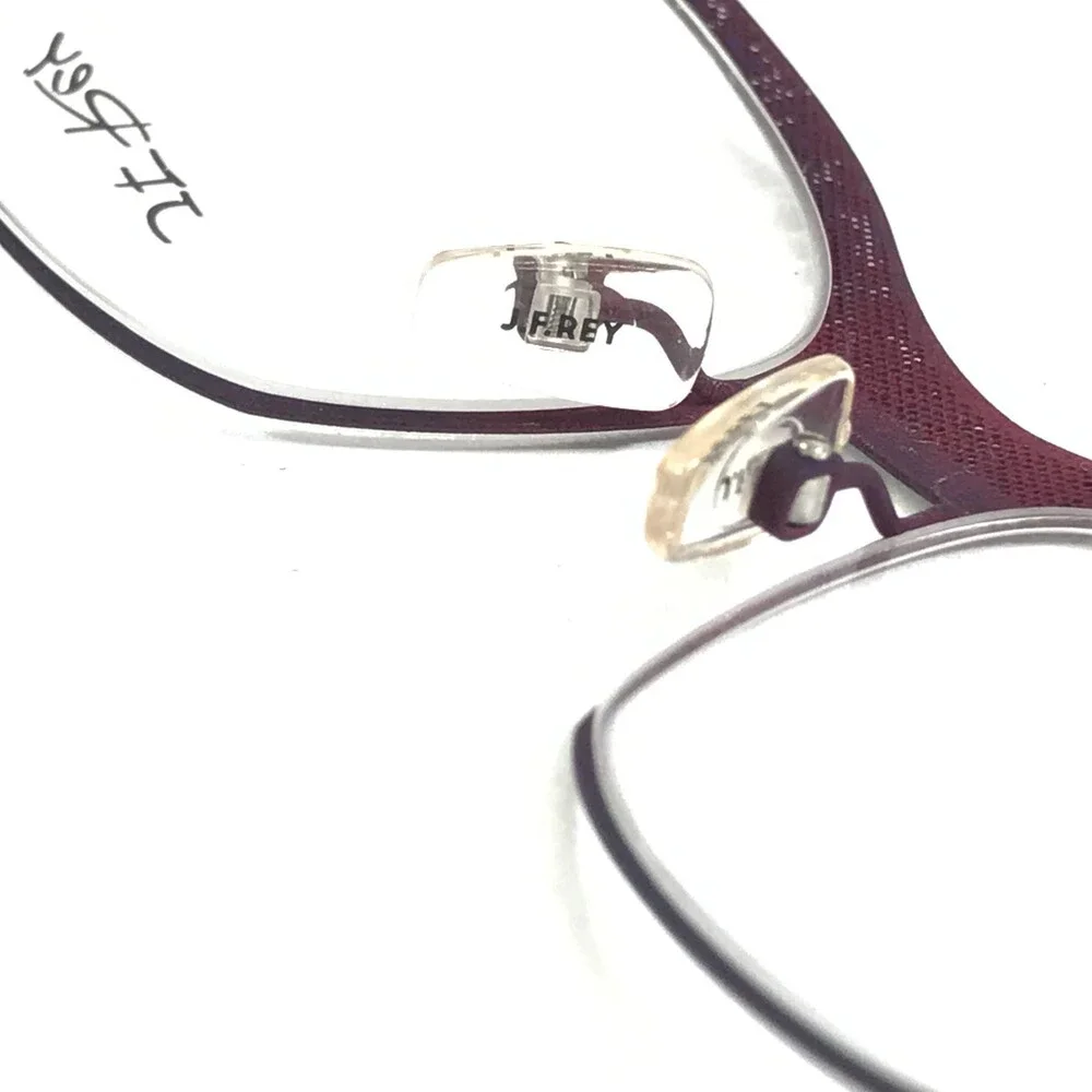 J.F. Rey Eyeglasses Frames JF2559 7777 Purple Matte Fleur De Lis 53-16-132